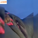 LEAK VIDEO: She’s Making Her Fat Pussy Squirt