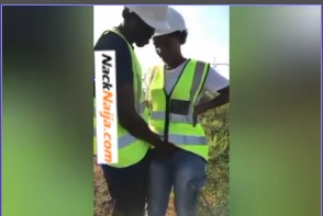 LEAK VIDEO: Construction colleagues run to the bush for quick one