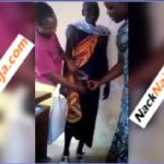 LEAK VIDEO: 2 tertiary students helps security man out LEAK VIDEO: 2 tertiary students helps security man out