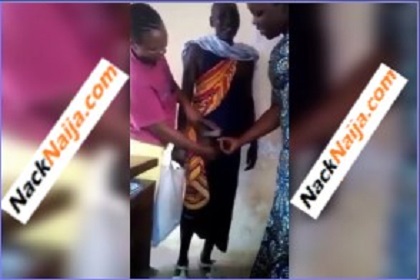 LEAK VIDEO: 2 tertiary students helps security man out