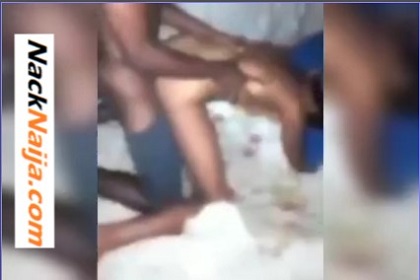 LEAK VIDEO: 3 boys chopping a girl mercilessly