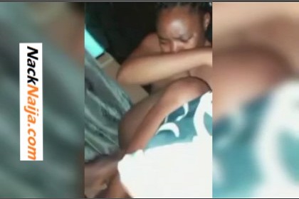 SHORT VIDEO: She begged me, crying while running from my dick