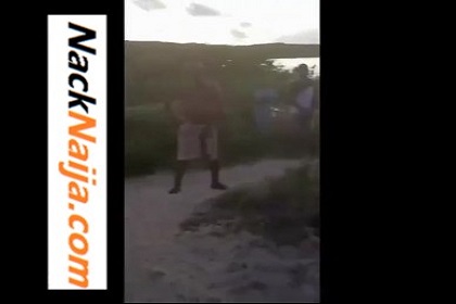 VIDEO: African villagers chopping a white girl in turn