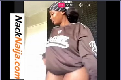 VIDEO: Mzansi lady with a big ass twerks naked on Instagram Live