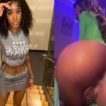 Slayy Kellyy shows off her fat pussy photo on camera Tiktoker Slayy Kellyy reviews her pussy photo on camera