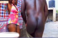 VIDEO: The street boy fucks his compound girl in the backyard