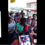 VIDEO: Muffing her on the street while the community watches VIDEO: Muffing her on the street while the community watches
