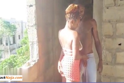 VIDEO: She was fucked by bricklayers in an uncompleted building