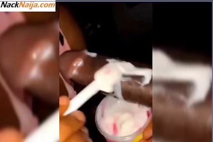 VIDEO: Enjoying my boyfriend's dick with ice cream
