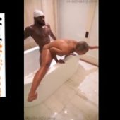 VIDEO: Pornstars King Nasir and Missbnasty banging in bath tub