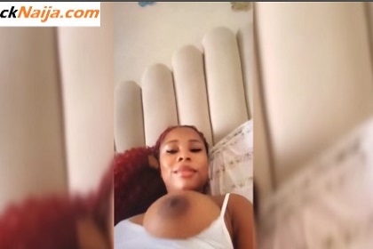 VIDEO: Short clip of influencer Eva slapping her breast