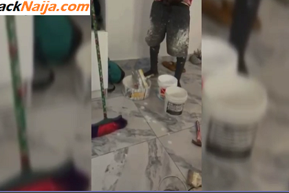 VIDEO: Horny naija girl fucked by house painter